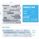 thumbnail image 3 of 10 Pieces, Adhesive Wall Tiles, Vinyl Kitchen Backsplash, Marble Wall Stickers, Blue, 30x30cm, 3 of 5