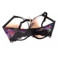 thumbnail image 2 of Victoria's Secret Very Sexy Shine Black Strap Push Up Bra Moody Floral Size 36D NWT, 2 of 3