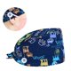 thumbnail image 3 of Paquete de 2 gorros ajustables con botones, gorros de trabajo, banda para el sudor, gorros con lazo, gorros de fregado unisex, para el cabello Yinane Sombreros abultados, 3 of 8