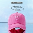 thumbnail image 3 of Kaemgyyd Heart Hat for Womens Mens Cotton Vintage Valentines Caps Fashion Adjustable Baseball Cap, 3 of 3