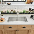 thumbnail image 3 of Blanco 524754 32 in. Cuvee R15 Single Bowl Undermount Stainless Steel Kitchen Sink - Satin Polish, 3 of 4