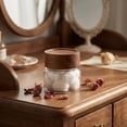 thumbnail image 5 of 5.91in Glass Spice Jars, Airtight Wood Lid Storage Containers, Labeled Pantry Organizer Canisters, Small Food Jars for Herb Seasoning Coffee Sugar Tea Storage, 5 of 6