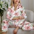 thumbnail image 6 of Naloa Lilies Flowers Pajamas for Women Set, Womens Pajama Sets, Lounge Sets for Women, 2pjs for Women-XX-Large, 6 of 7