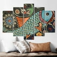 thumbnail image 6 of Abstract Printed, Abatract Fish Poster, Pattern Wall Decor, Animal Wall Decor, Contemporary Poster, Colorful Printed, Fish Canvas Art, Canvas Wall Decor - White Framed, 6 of 9