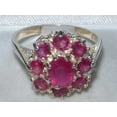 thumbnail image 4 of LBG 10k White Gold Real Genuine Ruby Womens Band Ring - Size 10, 4 of 4