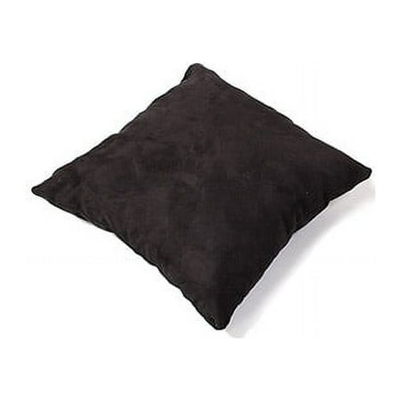 Square Cotton Twill Pillow, Black