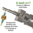 thumbnail image 2 of The Beadsmith Micro Wire Looping Pliers – Create 6 Sizes (Ranging 1-4mm) of Loops & Jump Rings, 6" long (150mm), Polished Steel Head & Cushioned Comfort Handle, 2 of 7