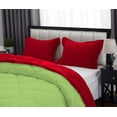 thumbnail image 5 of D.N.G. BEDDINGS 1 Piece Luxury Reversible Diamond Pattern Comforter Premium Super Soft, All Season 800 TC, 100% Egyptian Cotton Twin/Twin XL Size Sage/Red Solid Color, 5 of 7