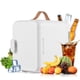 thumbnail image 1 of Mini refrigerador para el cuidado de la piel 2 en 1 de 6 l/8 latas, 110 V (CA)/12 V (CC), refrigerador de belleza, refrigerador y calentador termoeléctrico, refrigerador pequeño para vehículos recreat, 1 of 8
