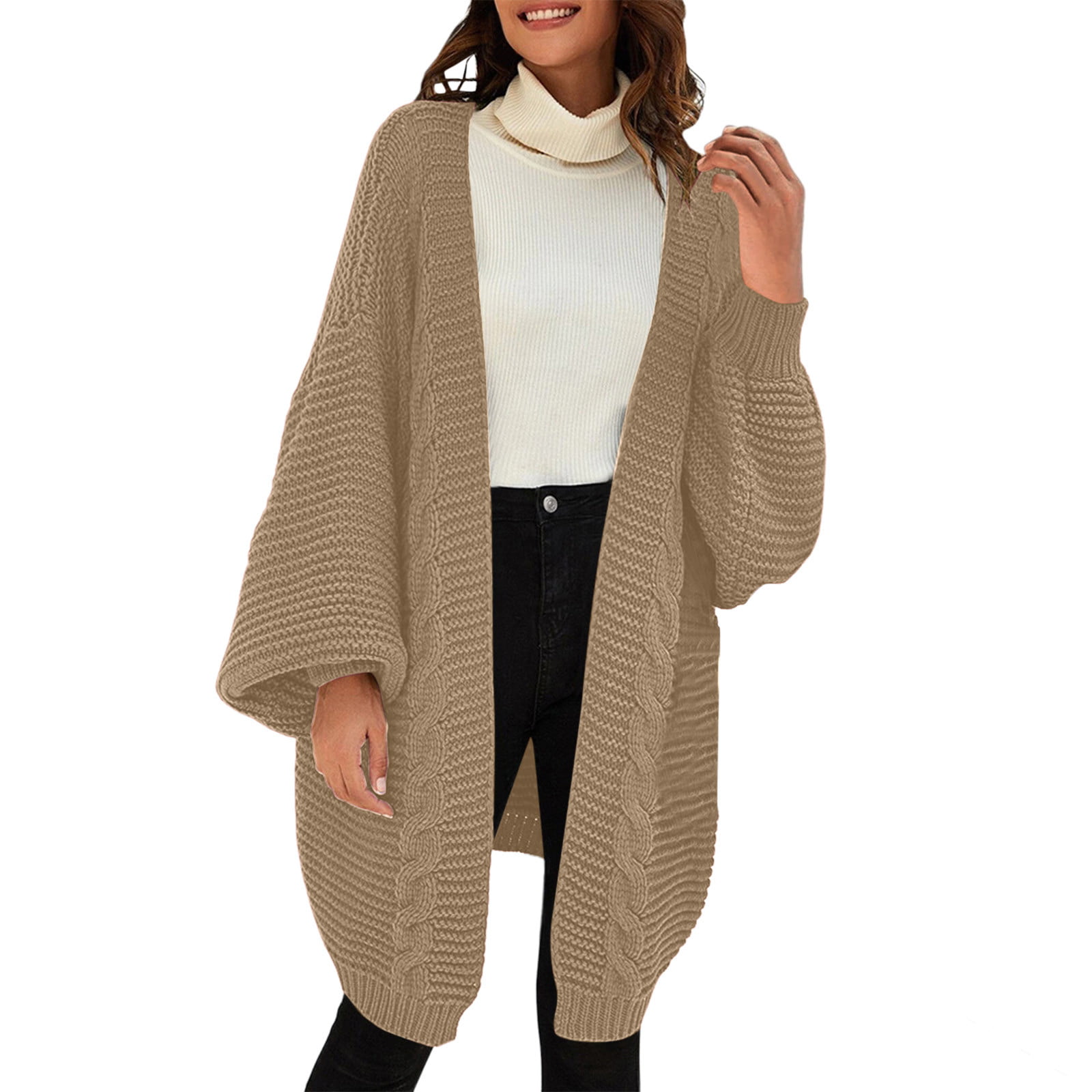 CAICJ98 Women'S Sweaters And Cardigans Women Open Front Cardigan