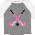 thumbnail image 4 of Inktastic Field Hockey Sticks Girls Long Sleeve Baby Bodysuit, 4 of 5