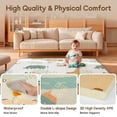thumbnail image 3 of PIGLOG Giraffe Green Foam Baby Play Mat, 50x50, Double-Sided,Waterproof Playmats for Babies and Toddlers Kids, Safe Foam Playmat for Tummy Time, 3 of 5