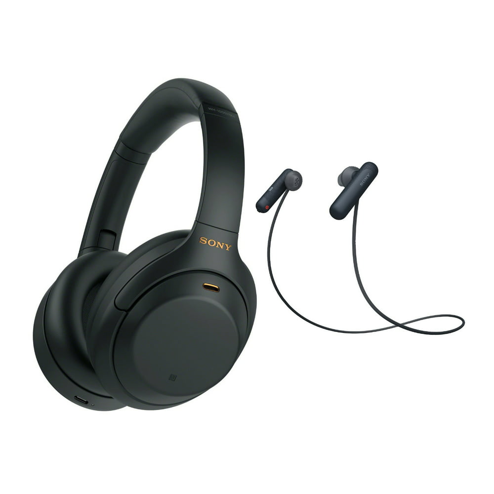 Sony WH-1000XM4 Wireless Noise Canceling Over-Ear Headphones (Black
