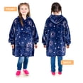thumbnail image 3 of Catalonia Astrology Unicorn Wearable Blanket Hoodie for Kids, Fleece Snuggy Sweatshirt Pullover, 4-12 Years Boy Girl Gift, 28 × 24 inches, 3 of 6