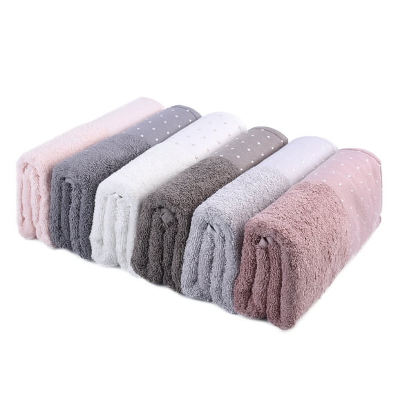 Viaden Cotton Luxury Bath Towel 6 Piece Turkish Cotton Towel Set 70x140 cm. Jacquard Weaving. Color: Mix Beach Towel Hotel & Spa Towel Ideal Towel for Gym Travel Pool Towel