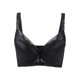thumbnail image 1 of Sostén con aros de encaje floral para mujer INSPIRE CHIC, talla grande, color negro 36/80, ajuste 32B, 1 of 5