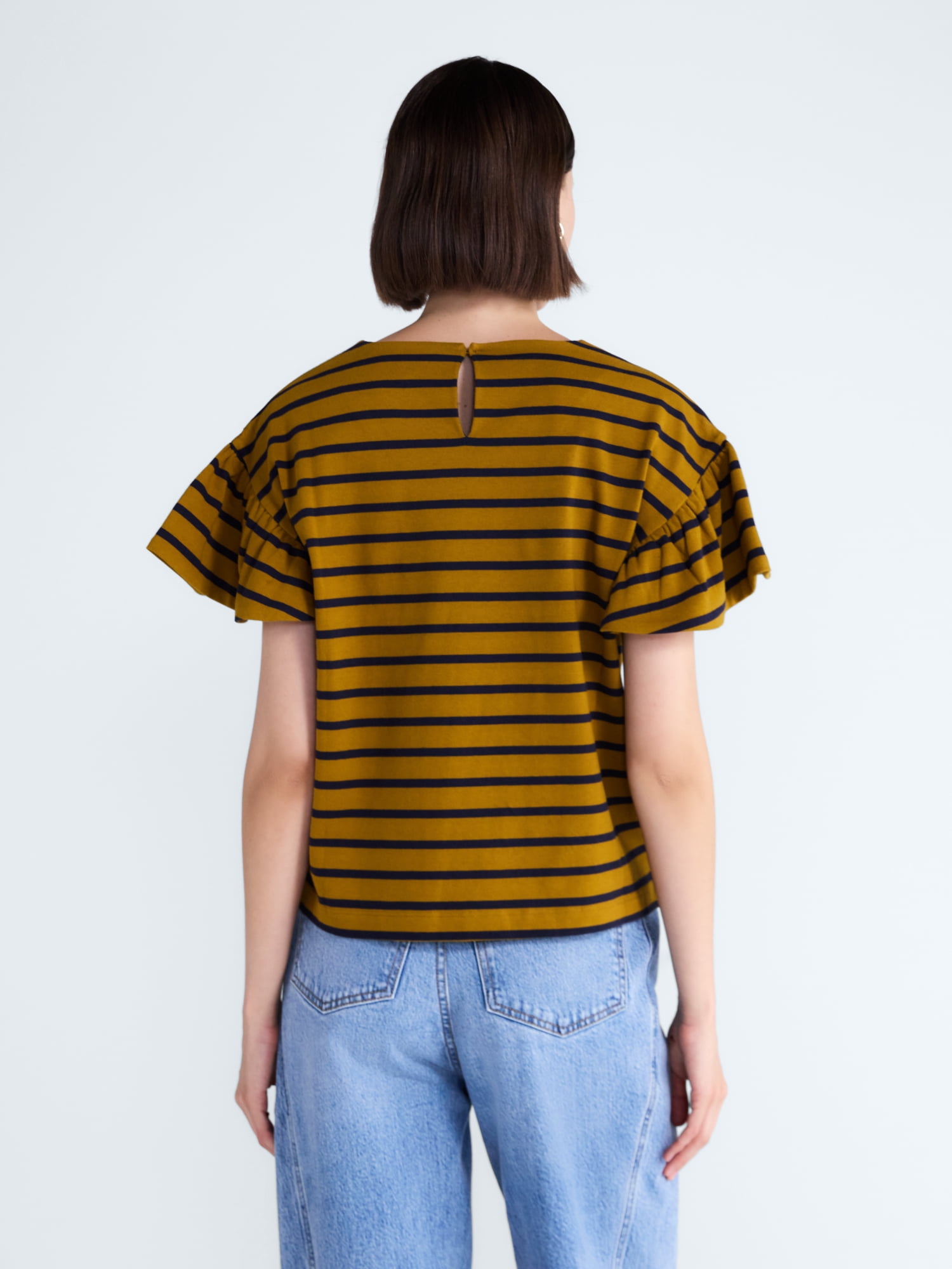 Free Assembly Women's Flutter Sleeve Top, XS-XXL