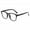 Black, variant on TNOBHG Transparent Full-frame Glasses Blue Light Blocking Glasses Unisex View Strong Hinge Smooth Transparent with Brim Eye Protection Bluelight Glasses