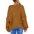 thumbnail image 3 of Vedolay Womens Cardigans Lightweight Casual Open Front Knitted Coat with Pockets Khaki,One Size, 3 of 4