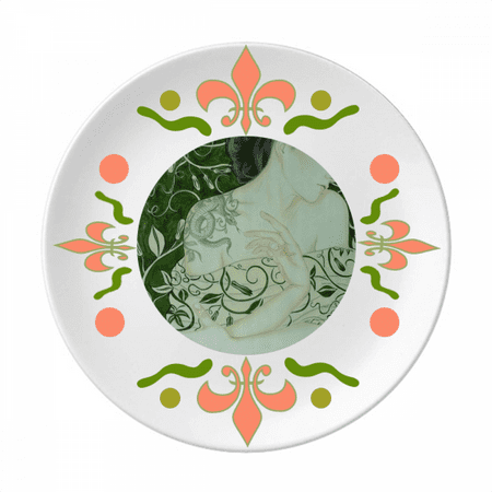 

Beauty Vine Snake Chinese Style Watercolor Flower Ceramics Plate Tableware Dinner Dish