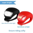 thumbnail image 3 of Juego de 4 luces para bicicleta: juego de luces LED de silicona delanteras y traseras para bicicleta ER, 3 of 5