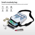thumbnail image 7 of XYZCANDO Christmas Gnomes Cross Body Phone Purse for Womens Flower Small Messenger Handbag with Shoulder Strap Casual Cellphone Case Over Shoulder Wallet for Travel Shop Work, 7 of 7