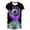 Purple, variant on YDFCWXW Women Halloween Shirts Solid Shirt Spooky Tshirt Fall Eyeballs Graphic Tees Casual Short Sleeve Tops Purple, XL
