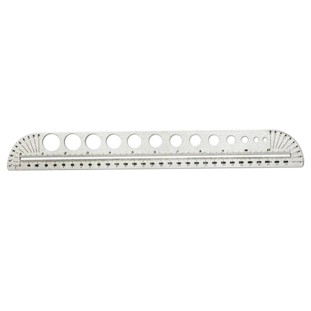 Stainless steel metal ruler for precision marking, carpentry measuring tool