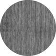 thumbnail image 1 of Ahgly Company Indoor Round Abstract Gray Modern Area Rugs, 3' Round, 1 of 4