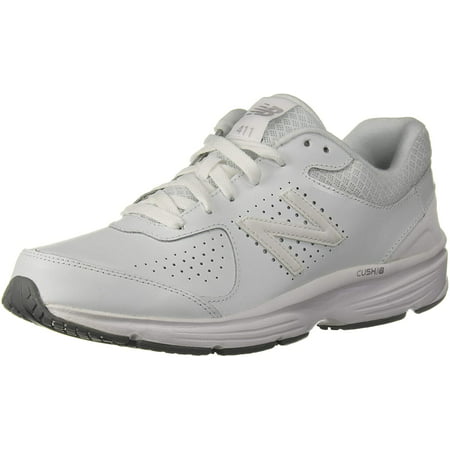 New Balance Men's 411 V2 Lace-Up Walking Shoe, White, 10.5 W US ...
