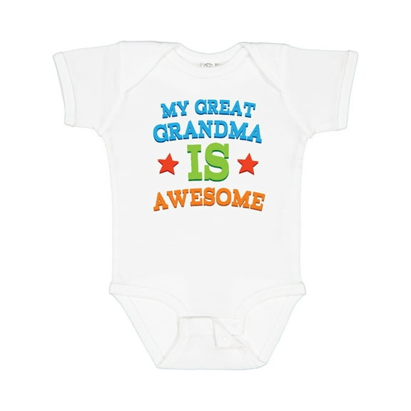 Inktastic My Great Grandma is Awesome Boys or Girls Baby Bodysuit
