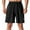 Black, variant on LYMAYTER Men's Microelastic Shorts Quick Dry Beach Casual Sports Shorts S-3XL