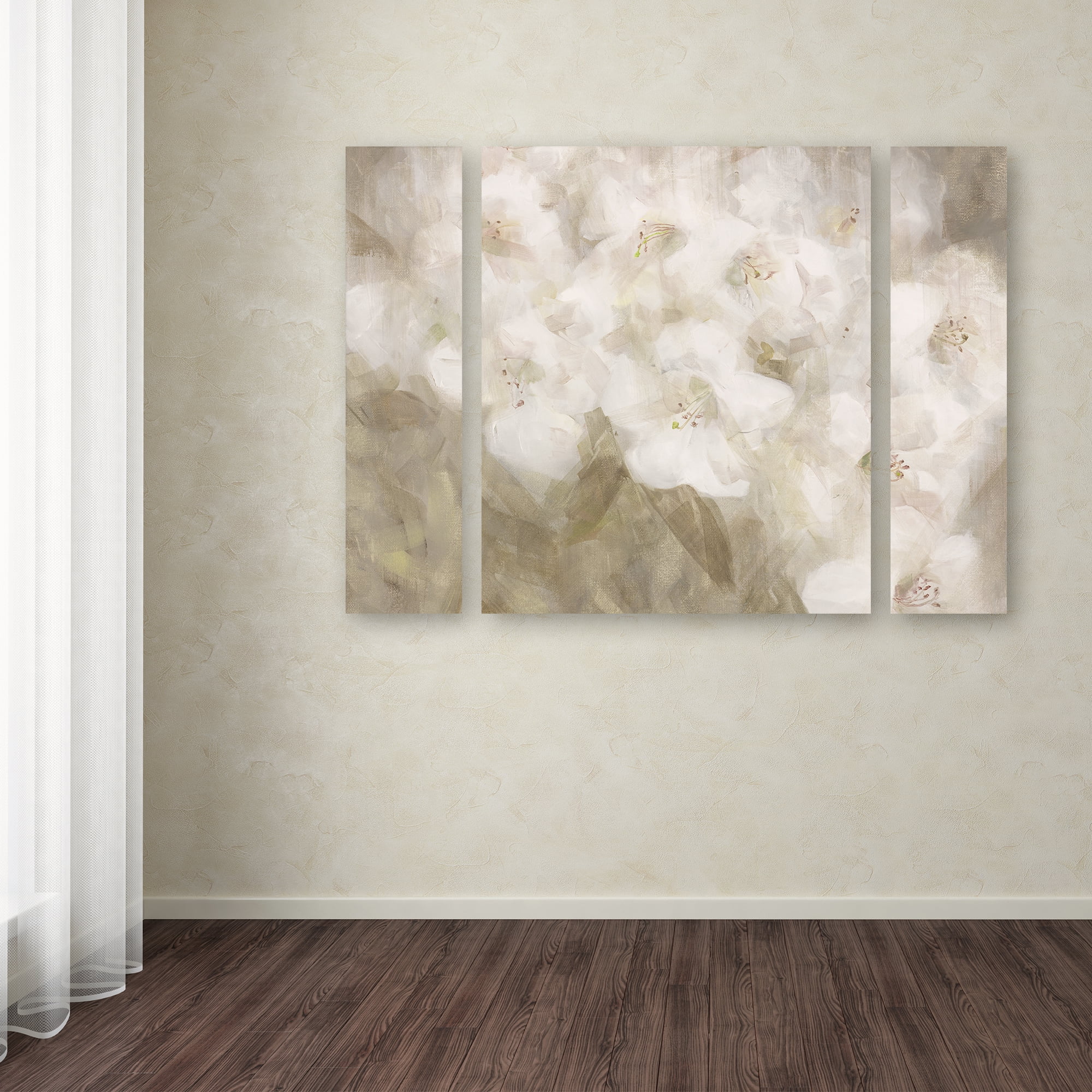 Li Bo 'Wild Flowers II' Multi Panel Art Set Large
