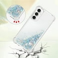 thumbnail image 4 of Case for Samsung Galaxy S23 FE Case Glitter Liquid Cute Clear Phone Case Floating Quicksand Shockproof Protective Bumper Soft TPU Case for Samsung Galaxy S23 FE Love Sliver YB, 4 of 7