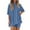 Blue, variant on LOVZFMLL Two Piece Sets for Women Summer Casual Oversized Shirts Biker Shorts Lounge Sets Matching Clothing Going Out Mint Green M