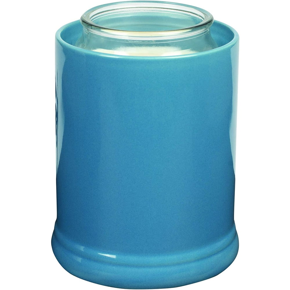 Elanze Designs Solid Color Ceramic Stoneware Electric Jar Candle Warmer