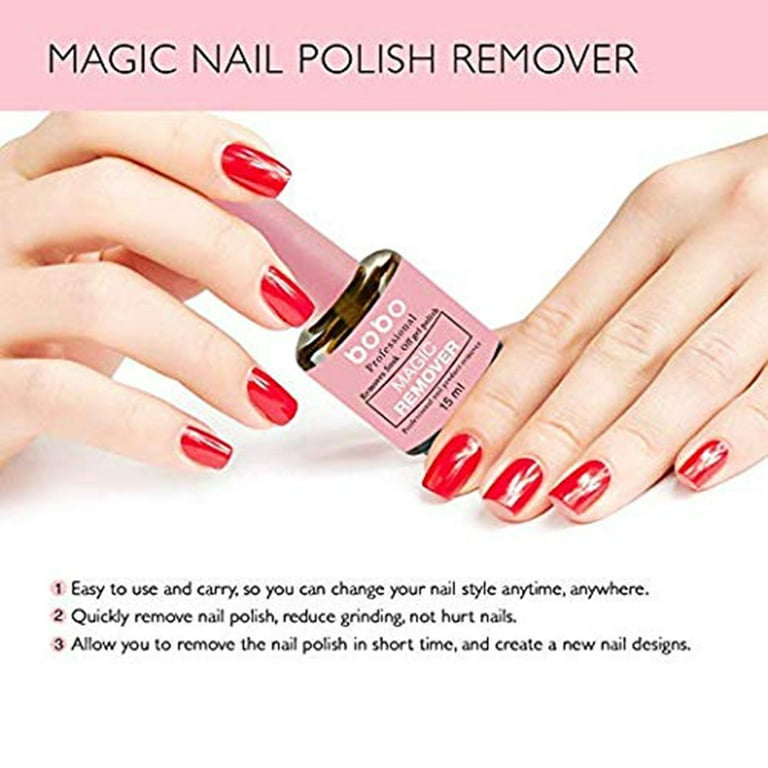 Nail Glue Remover For Quick Nail Polish Removalmagic Nail Glue Remover For  Fast, Non-invasive Nail Removal Nail Polish Remover 15ml