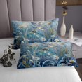 thumbnail image 3 of Erosebridal Dreamy Dragonfly Coverlet Set Queen, Spring Daisy Blossoms Bedding Set, Breathable 3 Pieces, 3 of 5