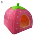 thumbnail image 2 of POINTERTECK Lit Pliable Intérieur Fraise Chien Chiot Chat Doux Chaud Maison pour Animaux Tente, 2 of 10