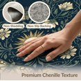 thumbnail image 6 of ODIKA 5'x7' Washable Area Rug Non-Slip, Low Pile, Stain Resistant Boho Moth Design With Celestial Botanical Symmetry Witchy Floral Refined for Guest Room, Lounge, Apartment, 6 of 7