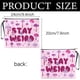thumbnail image 2 of Bolsas de maquillaje con diseño de hongo rosa, bolsa de lona para cosméticos, multiusos, con cierre floral, neceser de viaje, monedero, organizador portátil para guardar maquillaje., 2 of 9