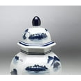 thumbnail image 3 of Zeckos AA Importing 59742 Blue And White Shaped Ginger Jar With Lid, 3 of 3