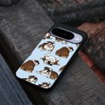 thumbnail image 4 of WIRESTER Shockproof Soft Rubber Cover Case for Google Pixel 10 6.3" 2025, Brindle Brown English Bulldog Funny Playful Postures On Light Blue Background, 4 of 5