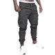 thumbnail image 2 of Pantalones de trabajo de color liso con múltiples bolsillos para hombre - Leggings de algodón, largo, diseño de moda - M/L/XL/XXL, 2 of 8