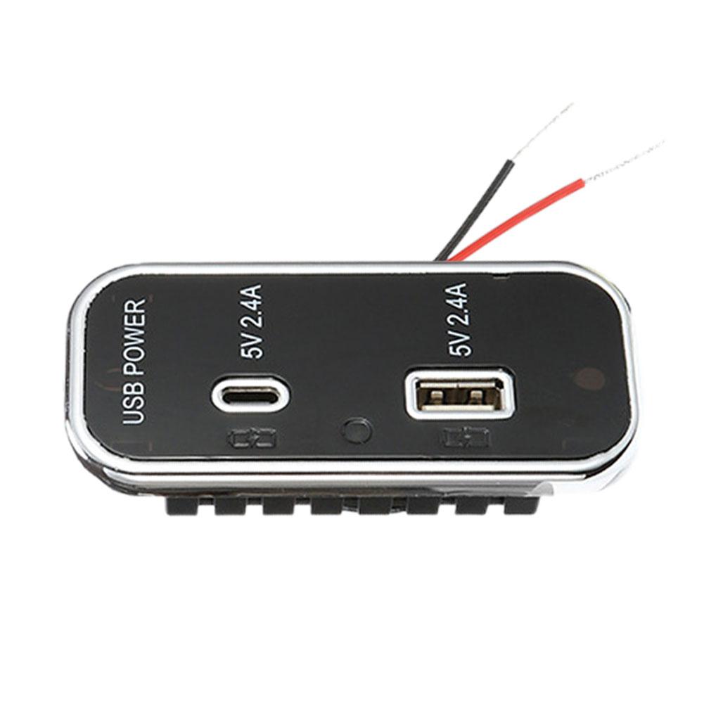 QC 3.0 PD TypeC USB Car Charger Socket Power Outlet RV 24V 12V Motorcycle Y2N3