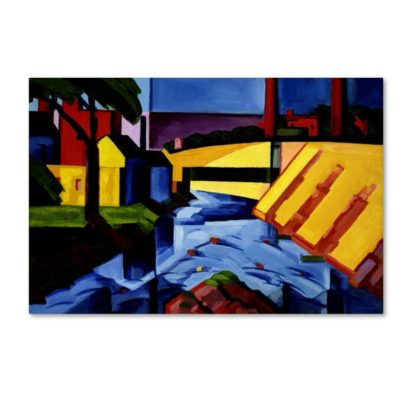 Trademark Fine Art 'Evening Tones' Canvas Art by Oscar Bluemner