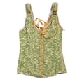 thumbnail image 4 of JGGSPWM Womens Victorian Sexy Strap Lace up Corsets and Bustiers Top Overbust Shapewear Green L, 4 of 4