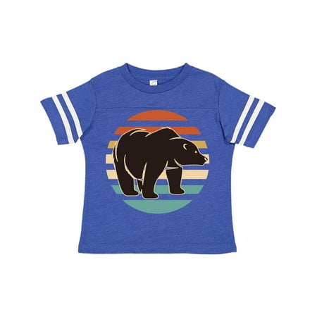 

Inktastic Bear Silhouette Retro Sunset Gift Toddler Boy or Toddler Girl T-Shirt