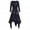 Purple, variant on 2025 Clearance! Womens Clothes Clearance asdoklhq Ladies Dresses Clearance $5,Women Dress Plus Size Tie-Dye Print Long Sleeve Lace-up Handkerchi Gothic Dress