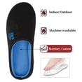 thumbnail image 3 of Men's Comfort Slippers Two-Tone Memory Foam Slipper, House Slippers for Men with Fuzzy Plush Lining Indoor and Outdoor, 3 of 7